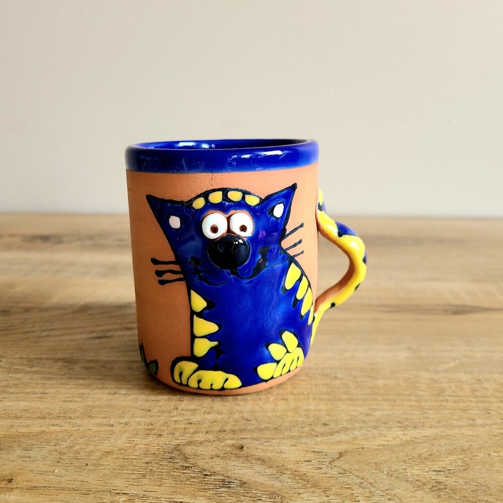 3D ceramic cat theme mug